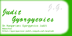 judit gyorgyevics business card